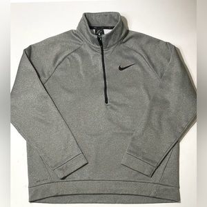 Men's Nike 1/4 Zip Pullover Gray Large EUC